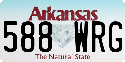 AR license plate 588WRG