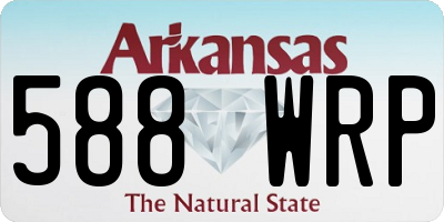 AR license plate 588WRP