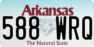 AR license plate 588WRQ