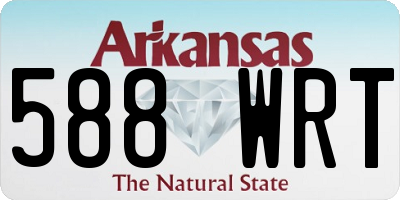 AR license plate 588WRT