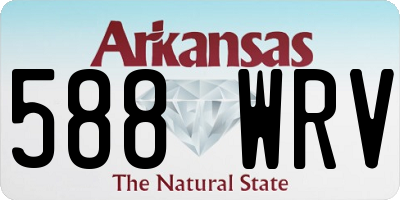 AR license plate 588WRV