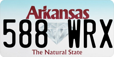 AR license plate 588WRX