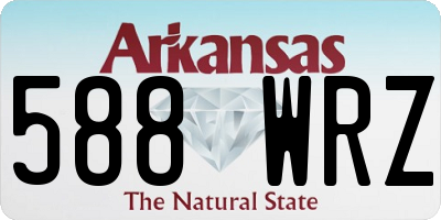 AR license plate 588WRZ