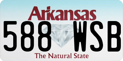 AR license plate 588WSB