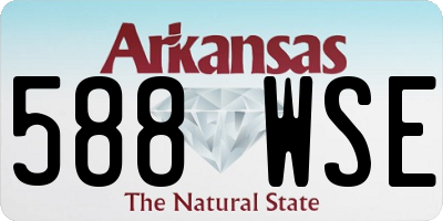 AR license plate 588WSE