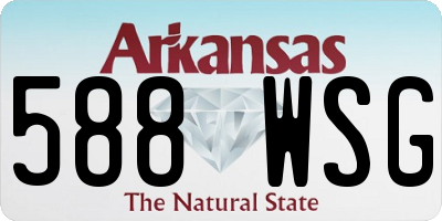 AR license plate 588WSG