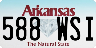 AR license plate 588WSI