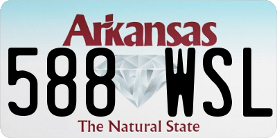 AR license plate 588WSL