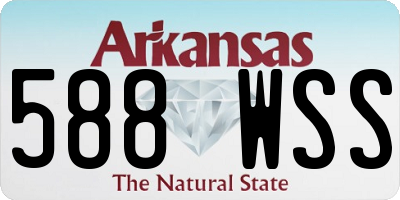 AR license plate 588WSS