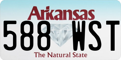 AR license plate 588WST