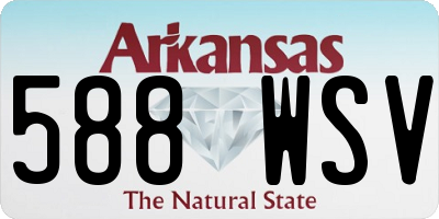 AR license plate 588WSV
