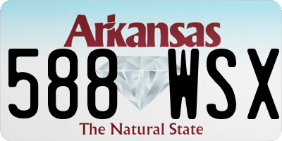 AR license plate 588WSX