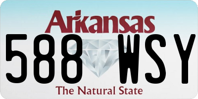 AR license plate 588WSY