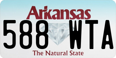 AR license plate 588WTA