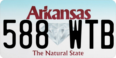 AR license plate 588WTB