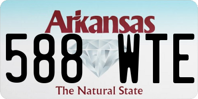AR license plate 588WTE