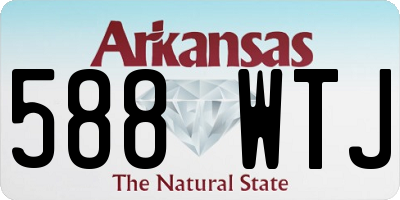 AR license plate 588WTJ