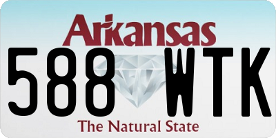 AR license plate 588WTK