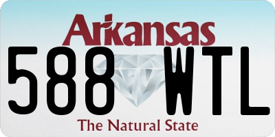 AR license plate 588WTL