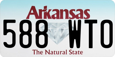AR license plate 588WTO