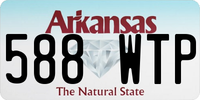 AR license plate 588WTP