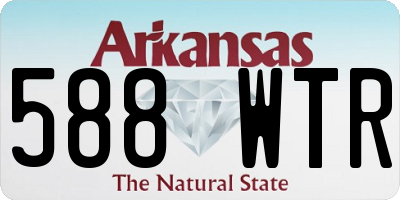 AR license plate 588WTR