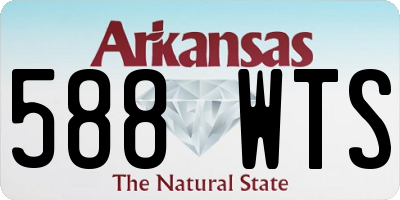 AR license plate 588WTS
