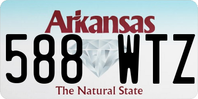 AR license plate 588WTZ