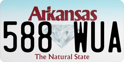 AR license plate 588WUA