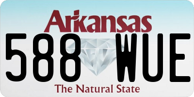 AR license plate 588WUE