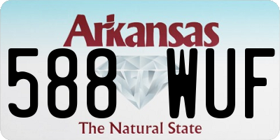 AR license plate 588WUF
