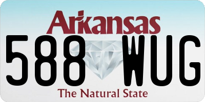 AR license plate 588WUG