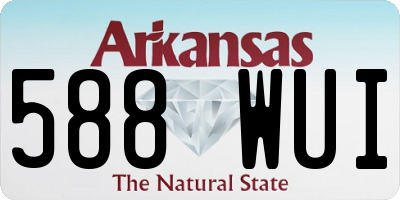 AR license plate 588WUI