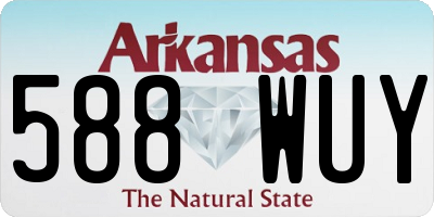 AR license plate 588WUY