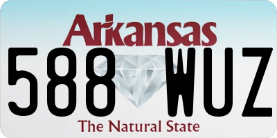 AR license plate 588WUZ