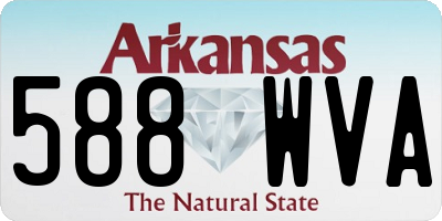 AR license plate 588WVA