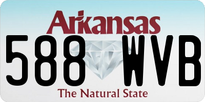 AR license plate 588WVB