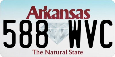 AR license plate 588WVC