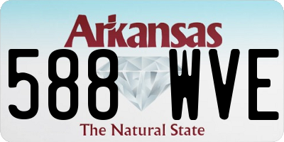 AR license plate 588WVE