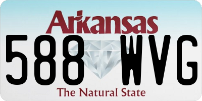 AR license plate 588WVG