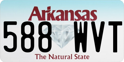 AR license plate 588WVT