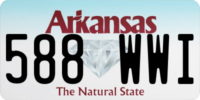 AR license plate 588WWI