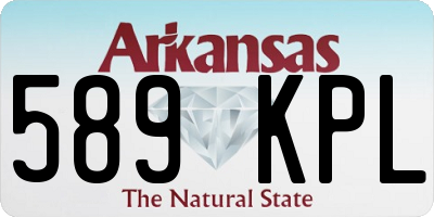 AR license plate 589KPL