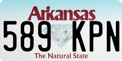 AR license plate 589KPN