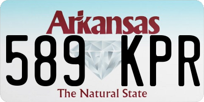 AR license plate 589KPR