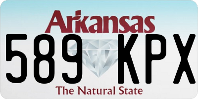 AR license plate 589KPX