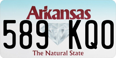 AR license plate 589KQO