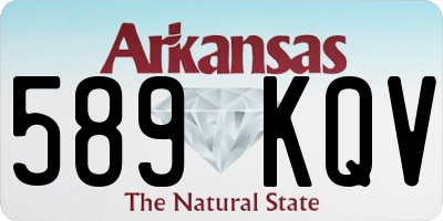 AR license plate 589KQV