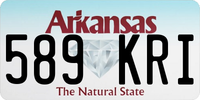 AR license plate 589KRI