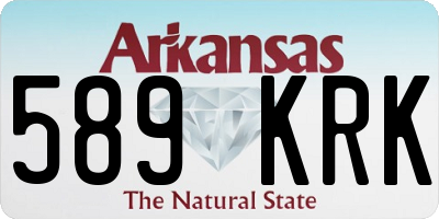 AR license plate 589KRK